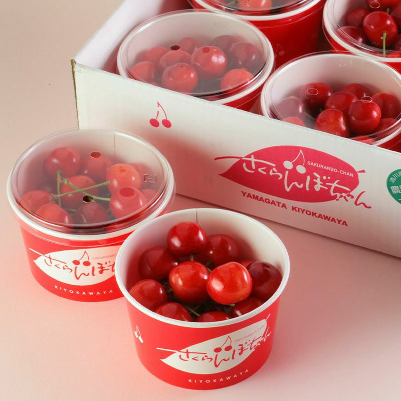 佐藤錦のさくらんぼちゃん 山形さくらんぼおすそ分けカップ入り｜清川屋