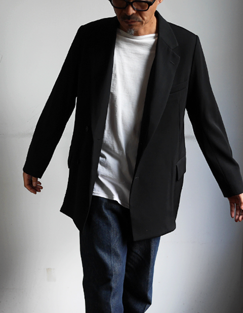 AURALEE Wool Max Gabardine Double-Breasted Jacket | 大阪心斎橋の