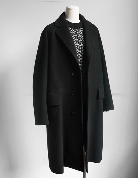 AURALEE Cashmere Wool Mosser Chesterfield Coat | 大阪心斎橋の