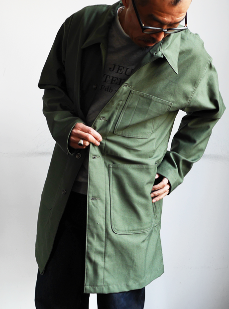 EG WORKADAY Cotton Reversed Sateen Shop Coat | 大阪心斎橋のメンズ