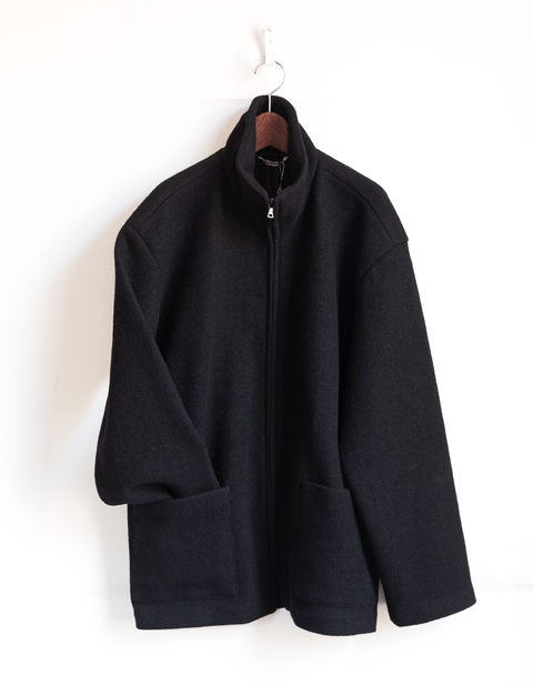 AURALEE Wool Ling Yarn Milled Jersey Zip Blouson | 大阪心斎橋の