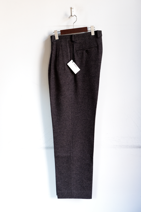 AURALEE Organic Cotton Cashmere Wool Tweed 2tuck Slacks | 大阪