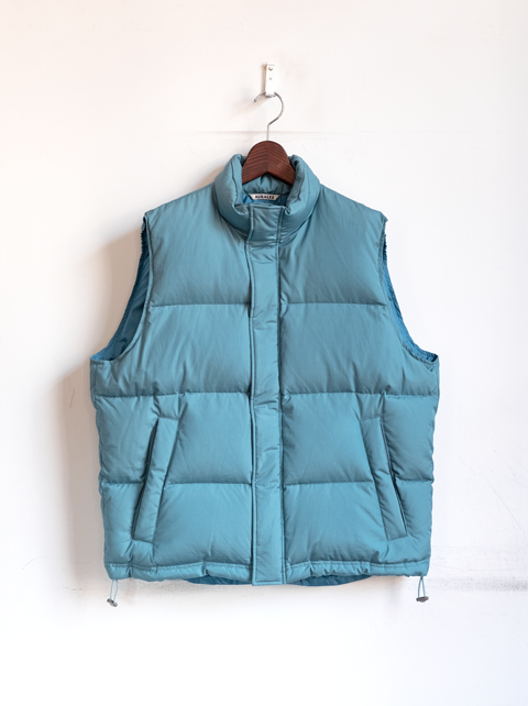AURALEE Suvin High Count Cloth Down Vest | 大阪心斎橋のメンズ洋服