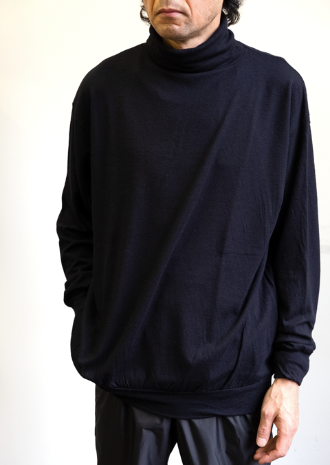 COMOLI ウール天竺 長袖タートルネック | 大阪心斎橋のメンズ洋服の