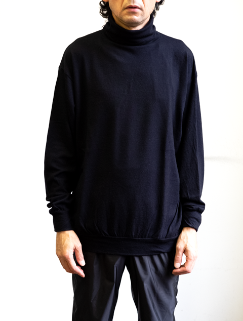 COMOLI ウール天竺 長袖タートルネック | 大阪心斎橋のメンズ洋服の
