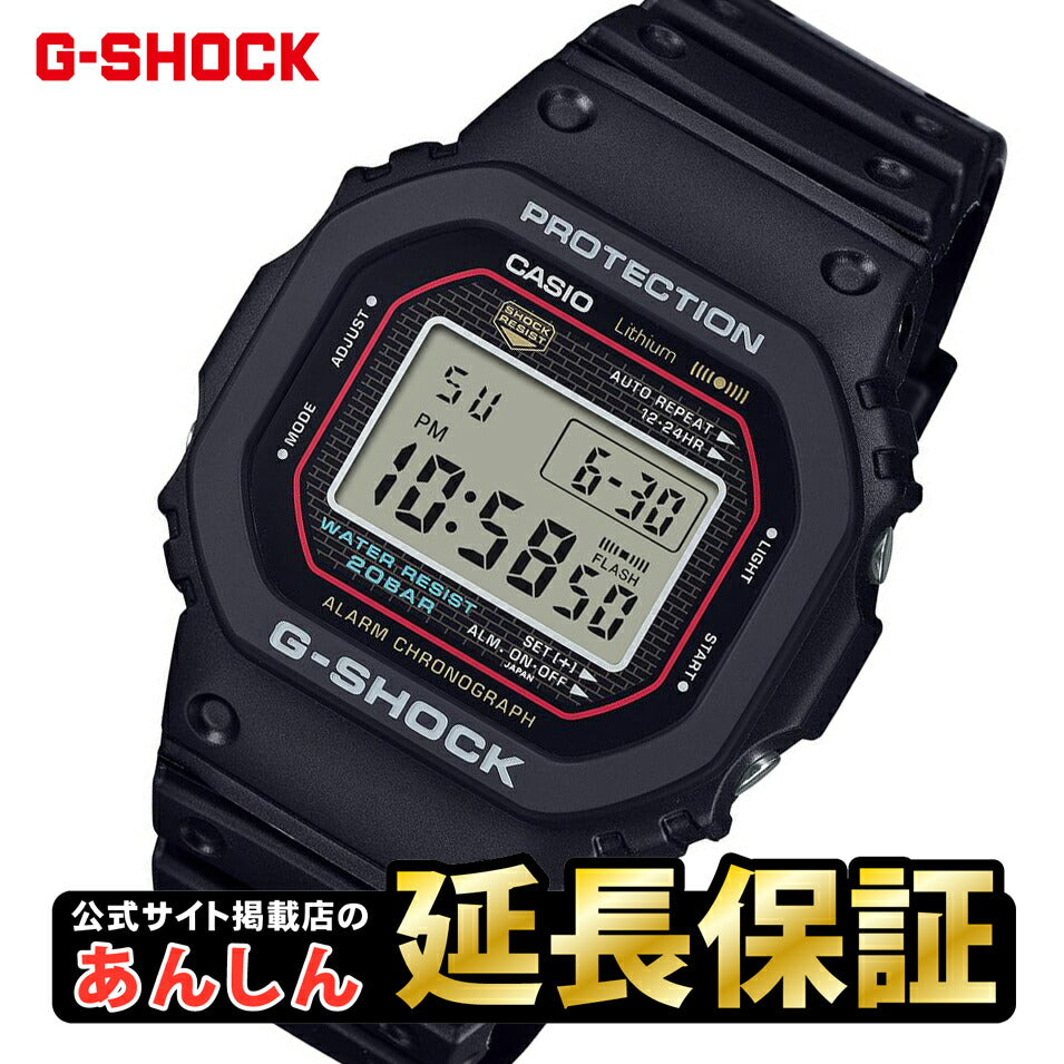 カシオ Gショック 初代G-SHOCK復刻モデル DW-5000R-1AJF 腕時計 CASIO