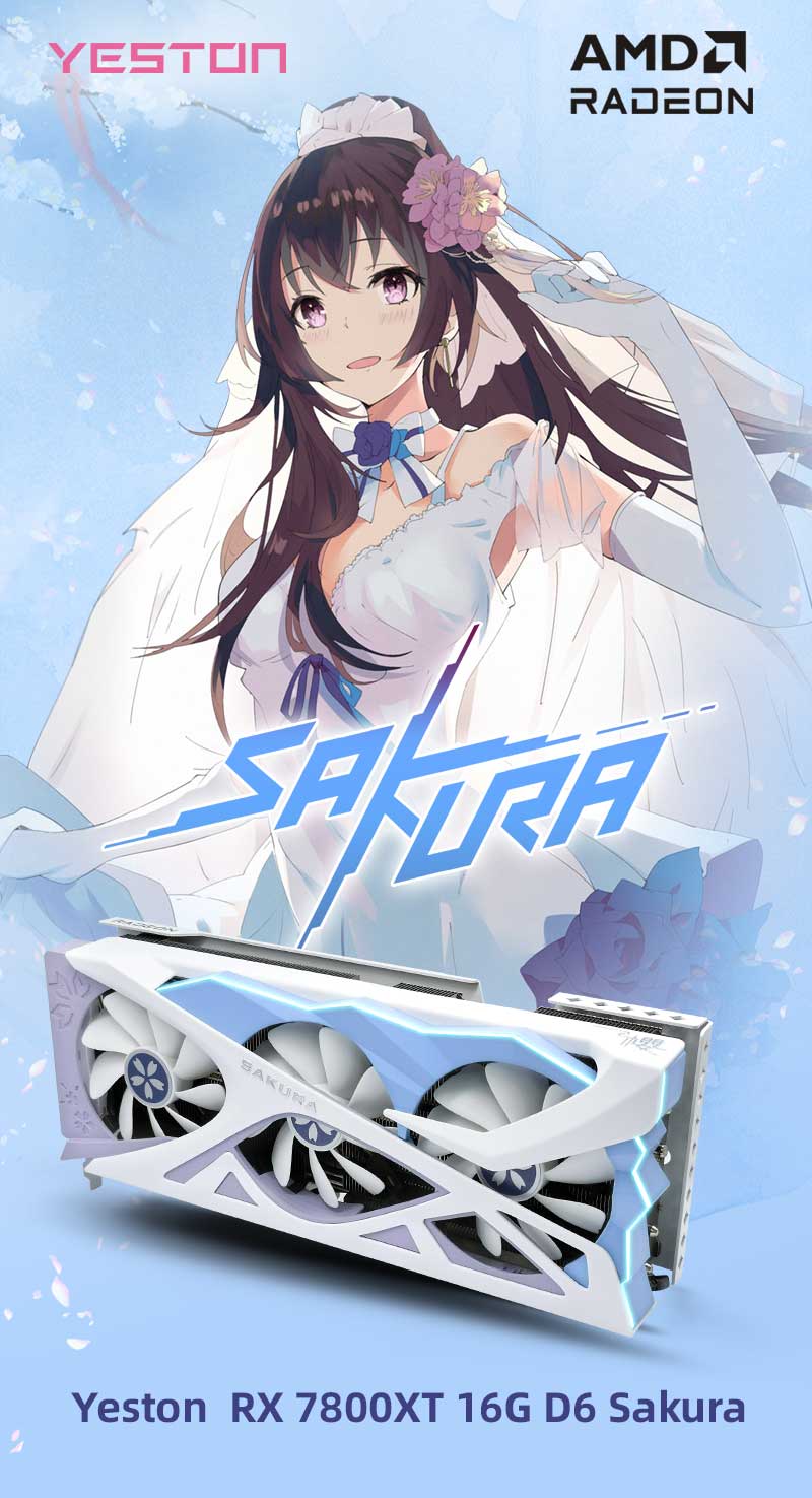 グラフィックボード・グラボ・ビデオカード YESTON Radeon RX 7800 XT