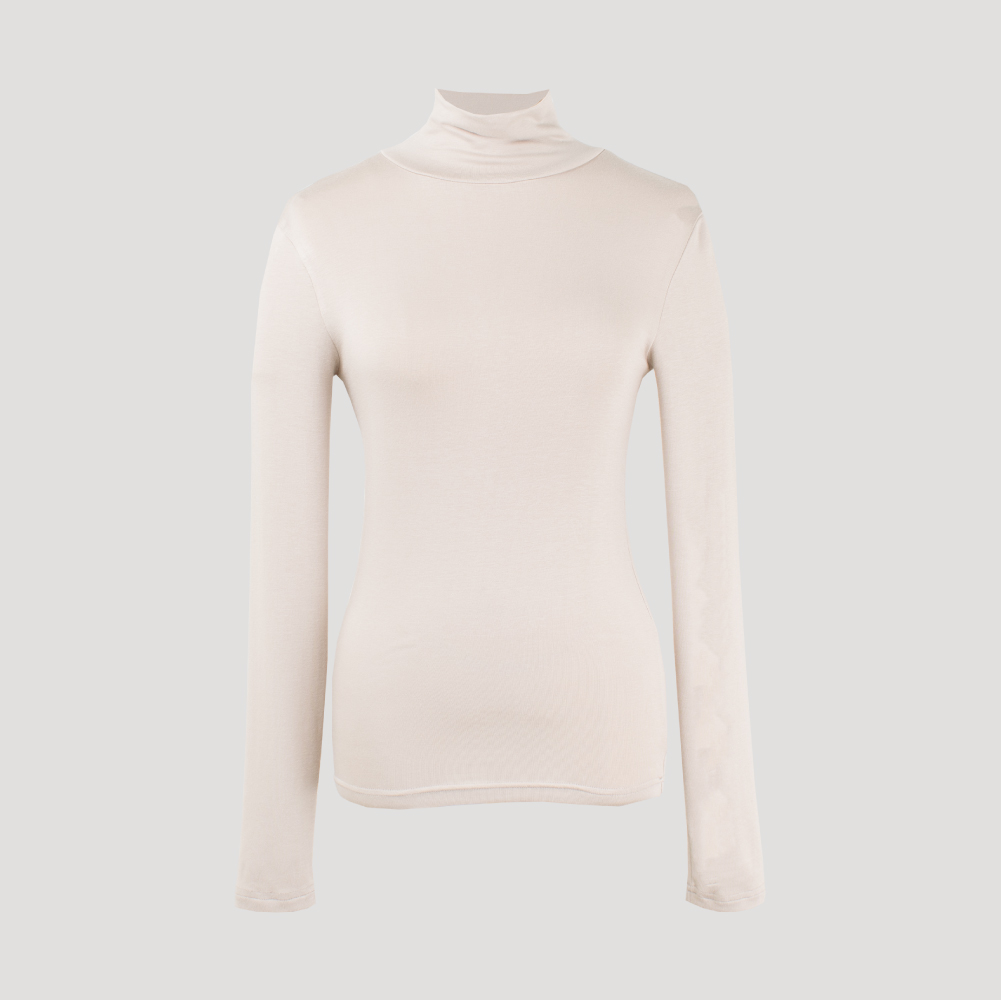 24AW新作☆ yonfa ヨンファ フラッシータートルニット (greige)