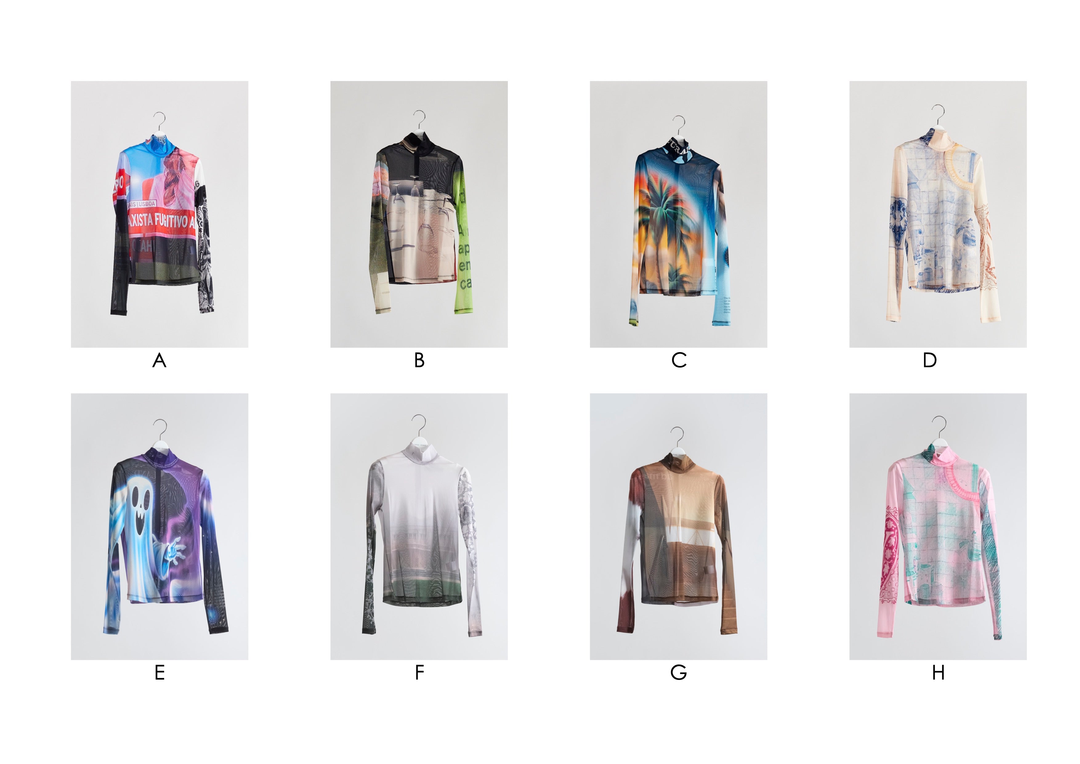 Graphic Mesh Top – YOHEI OHNO