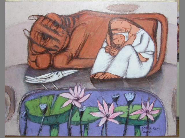 韓国画家・金守益（キム・スーイク）アトリエ「母情」: わくわくアート情報