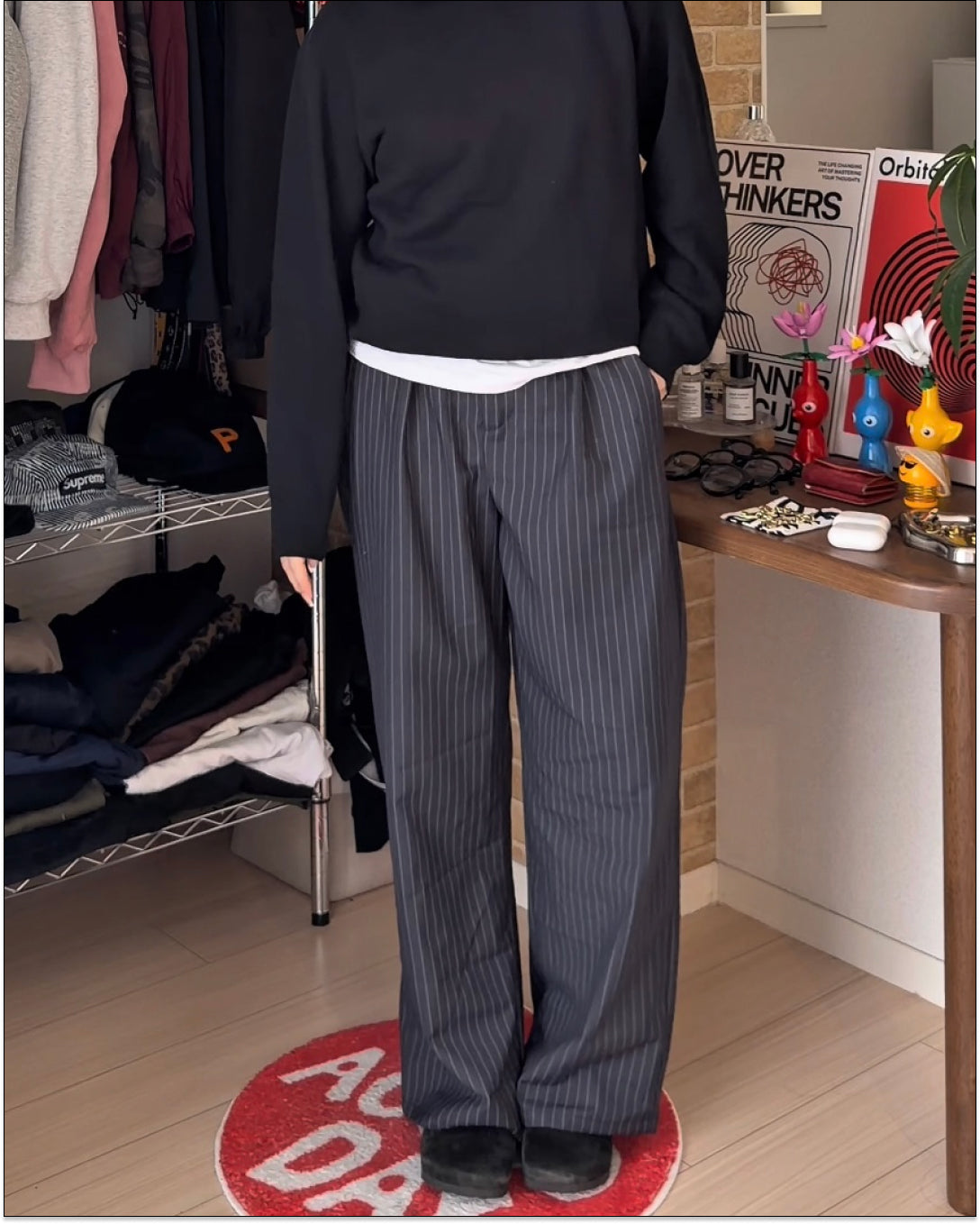 ベルトタックストライプパンツ Y1665 – YOLO（ヨロ）｜ファッション通販