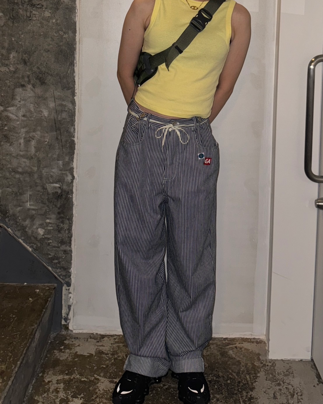即納】カジュアルストライプパンツ C0038 – YOLO（ヨロ