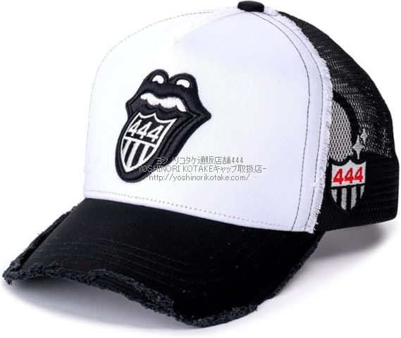 ヨシノリコタケ ローリングストーンズ コラボ キャップ-白| ヨシノリ