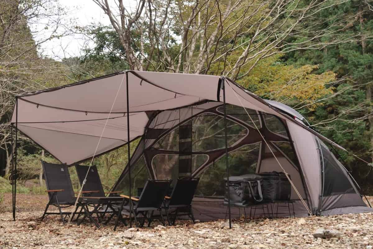 ラーテルワークス ヴォーゲル｜ドームとタープのいいところを融合させ