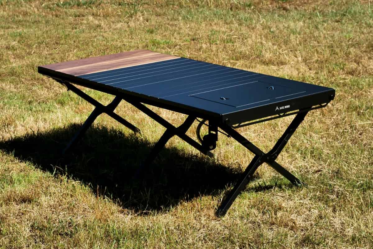 ウッドパネルテーブル120｜ラーテルワークスのビッグなIGTテーブル