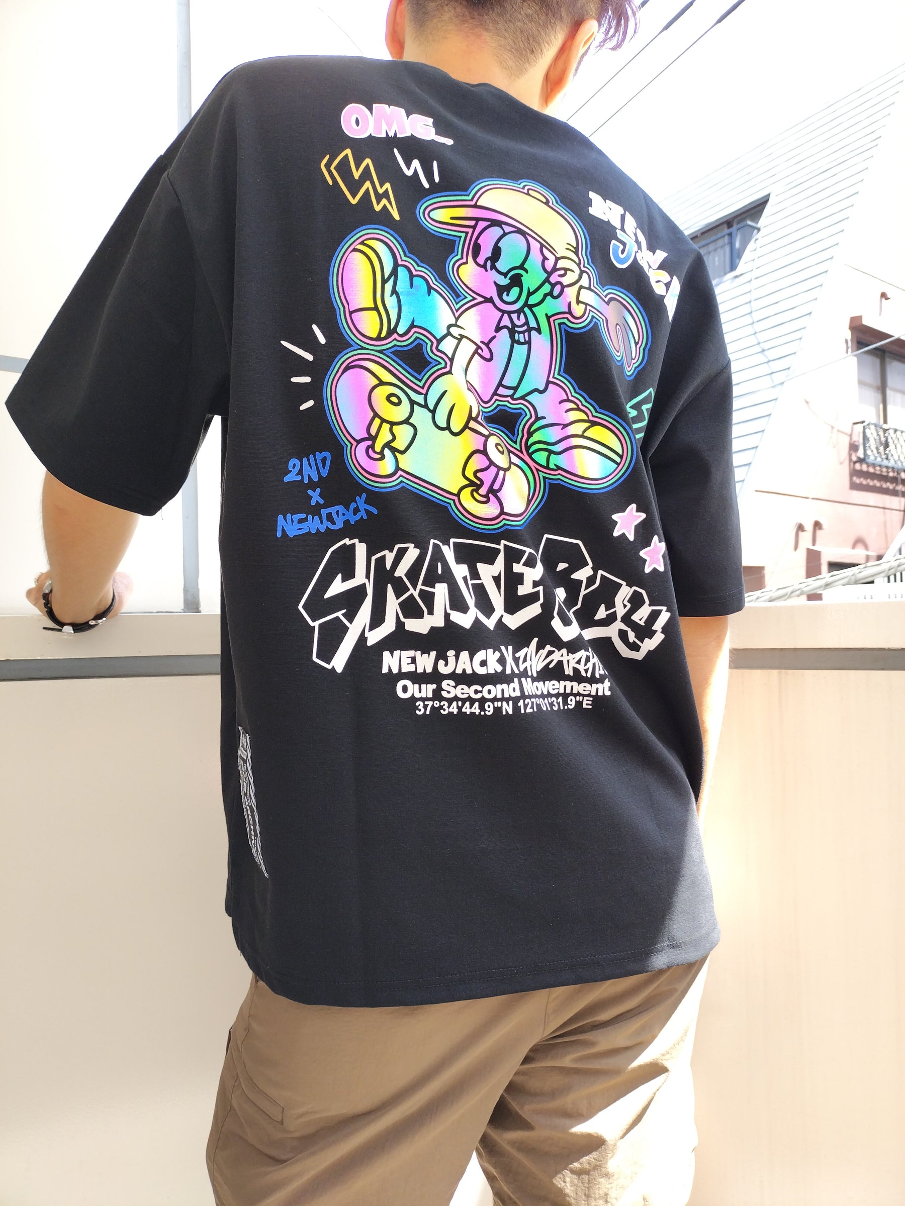 NEW JACK(ニュージャック)x2ND ARCHIVE CollaborationTシャツ-SKATE