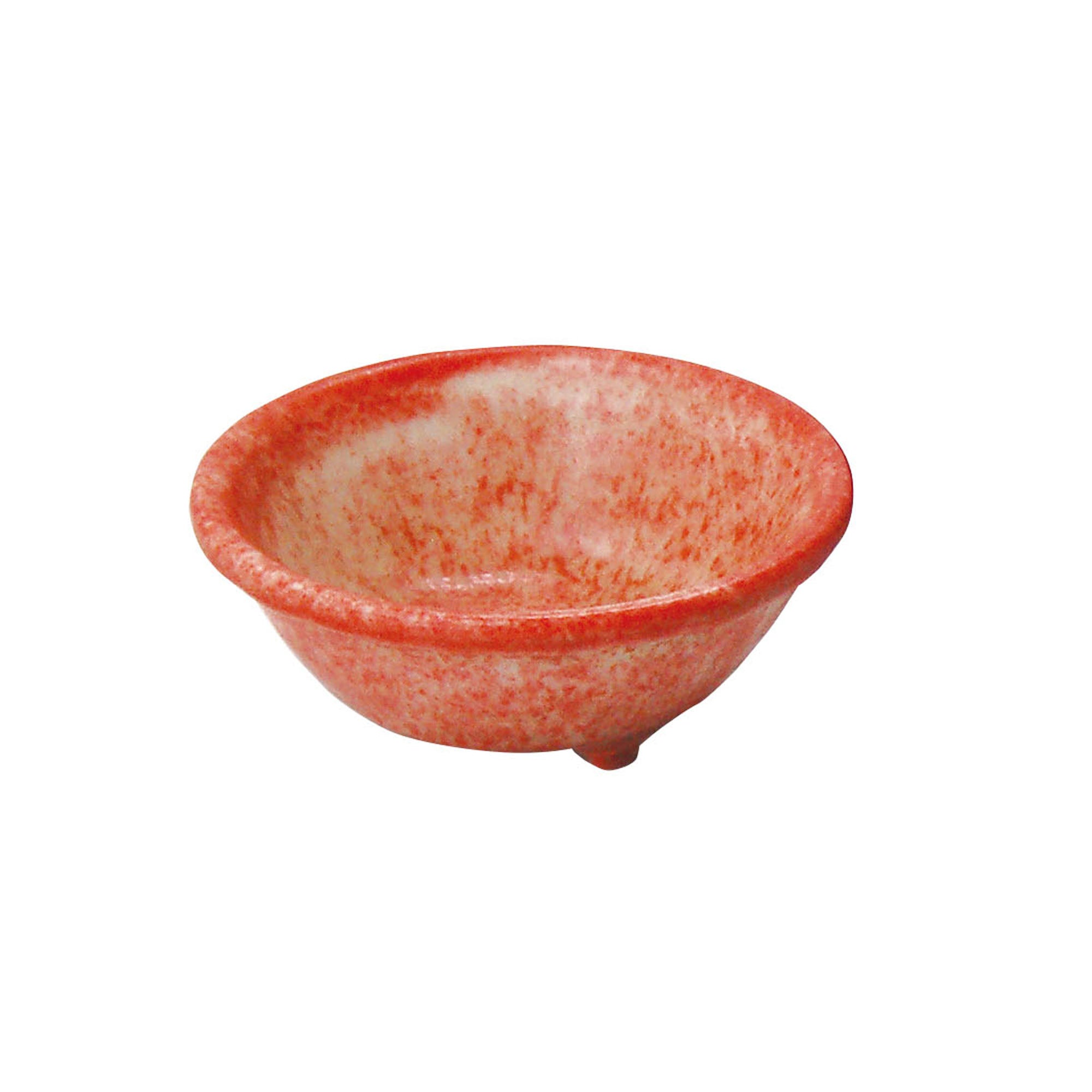 在印 朱色 三つ足鉢 5客揃 割烹料理 日本料理 在印 朱色 三つ足鉢 5客