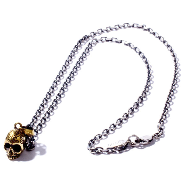 RUDE GALLERY / Hippy Water Skull Necklace (GOLD) [12143] - 15,840