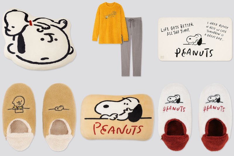 ユニクロの「スヌーピー×長場雄」コラボがシンプルかわいい