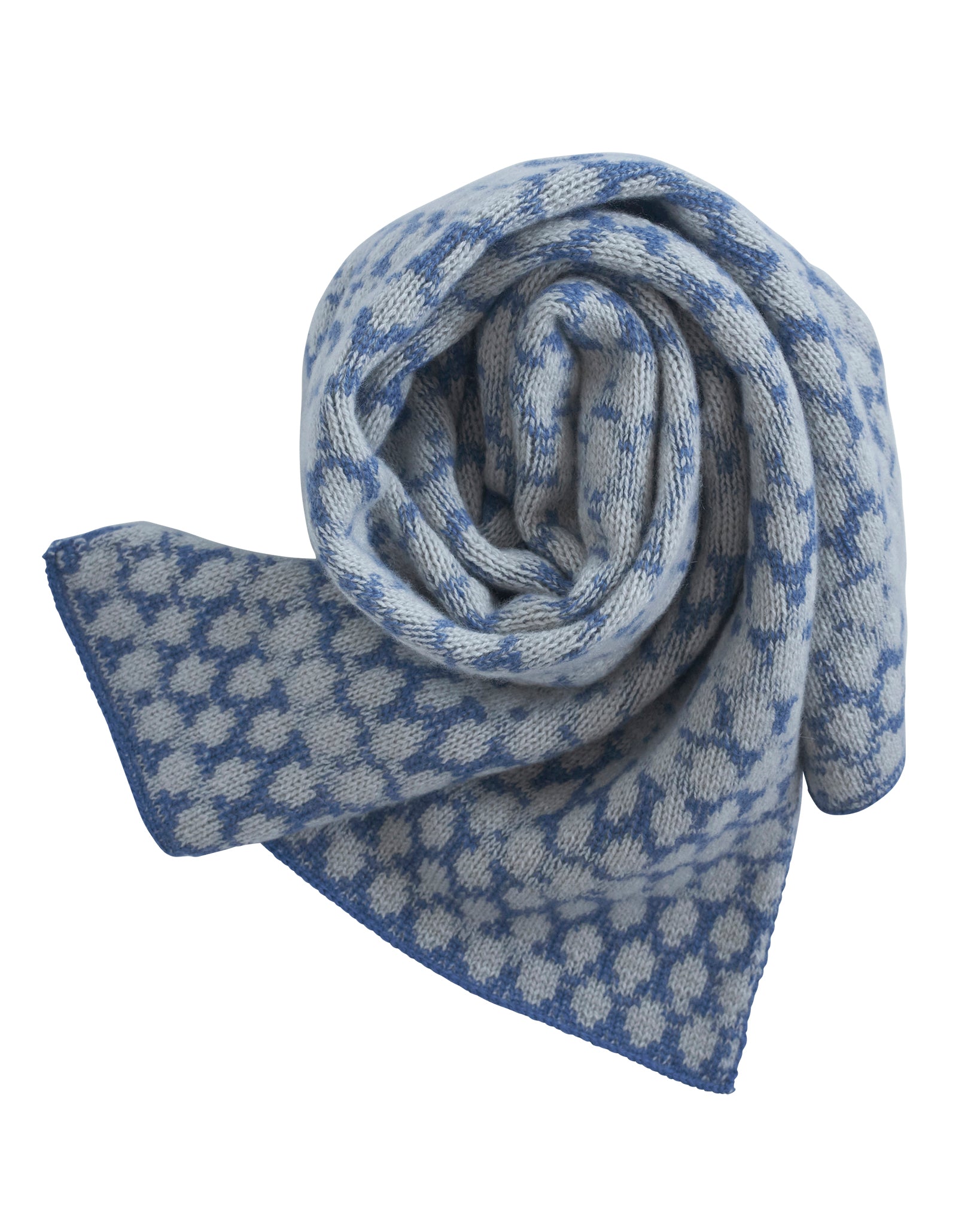 カシミヤドットジャカードストール(hand knitting machine) – yourwear