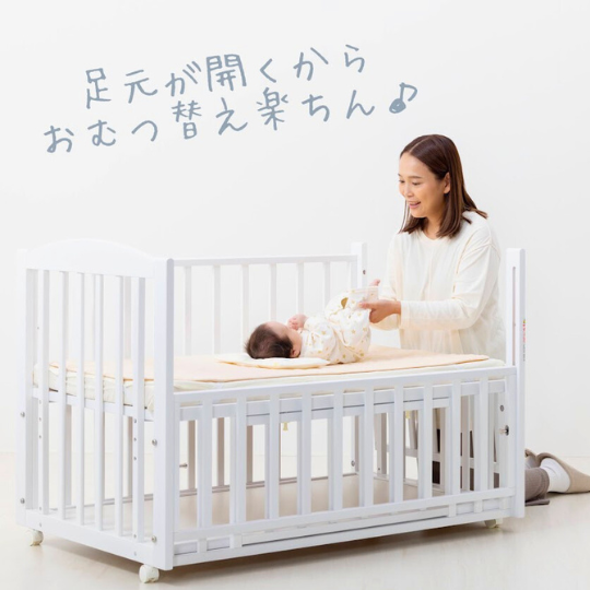 内径 幅70×長さ120 ベビーベッド YAMASAKI スリーオープンベッド