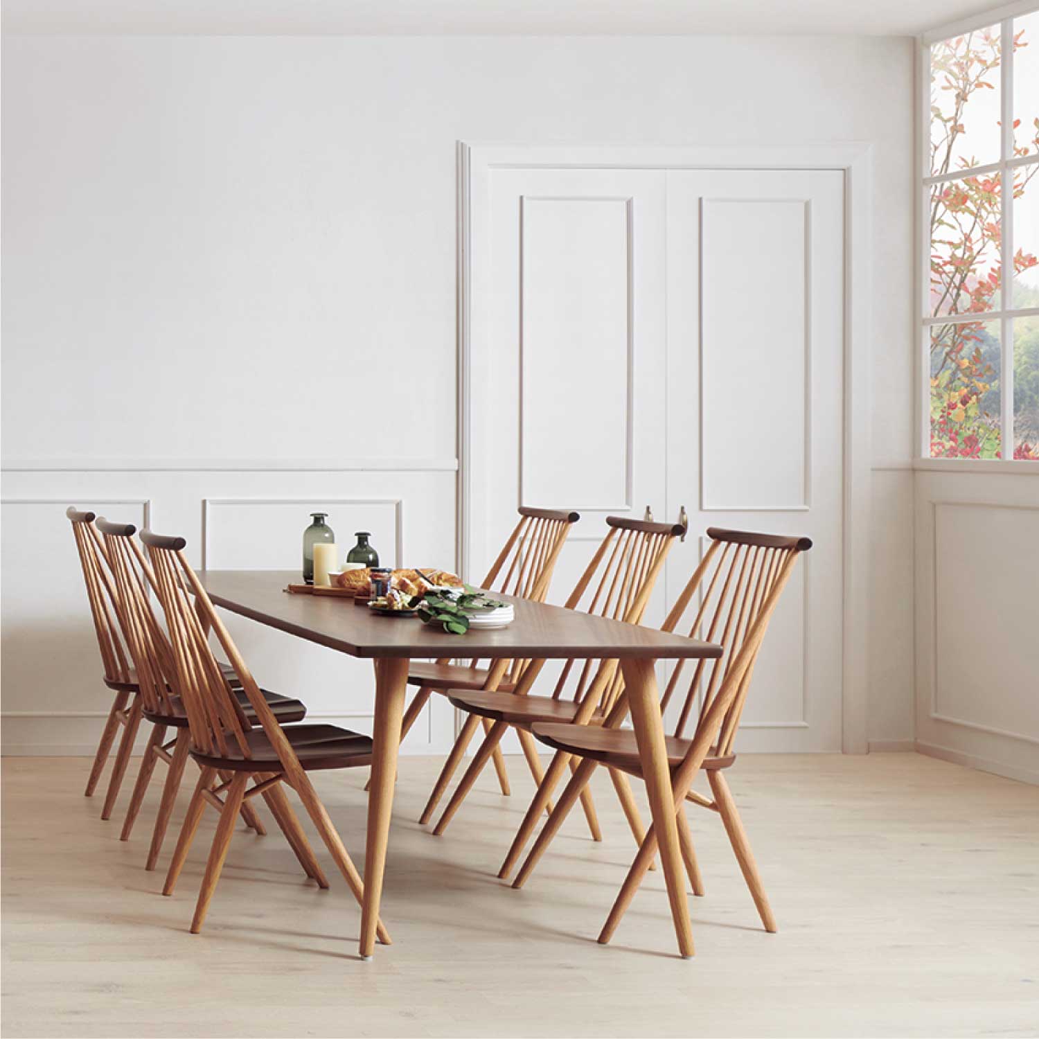 柏木工 CIVIL シビル ウォールナット オーク ダイニング3点セット