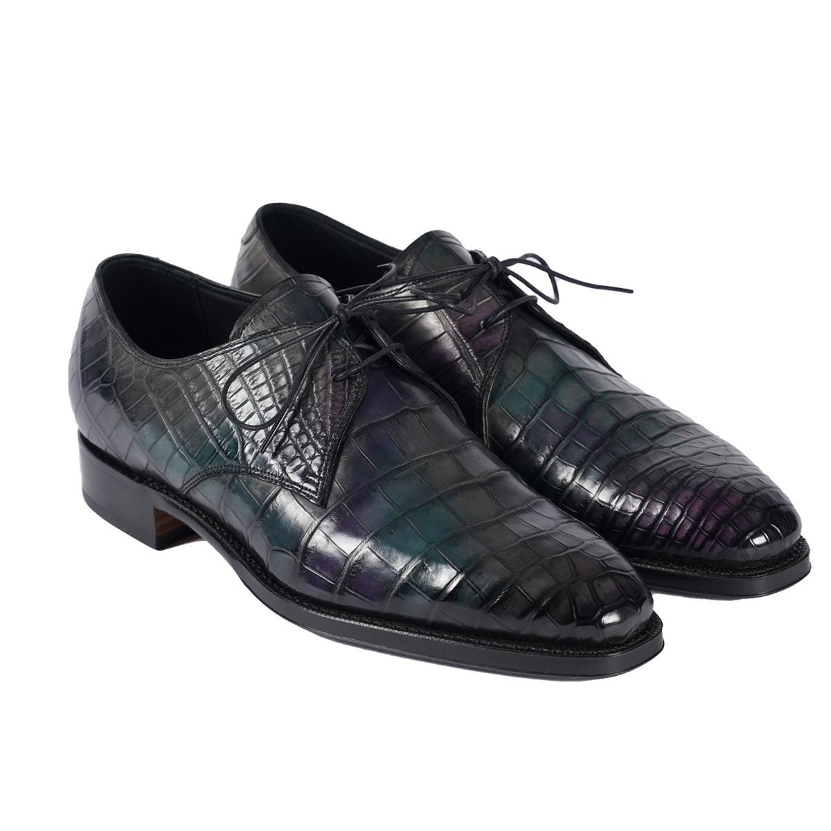 YFA1811 クロコダイル プレーントゥ外羽根 ドレスシューズ ｜美しい