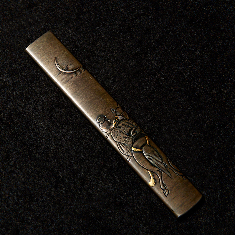 06-274 特別保存刀装具・月下馬上牛若図子 小柄 | 日本刀専門店【勇進