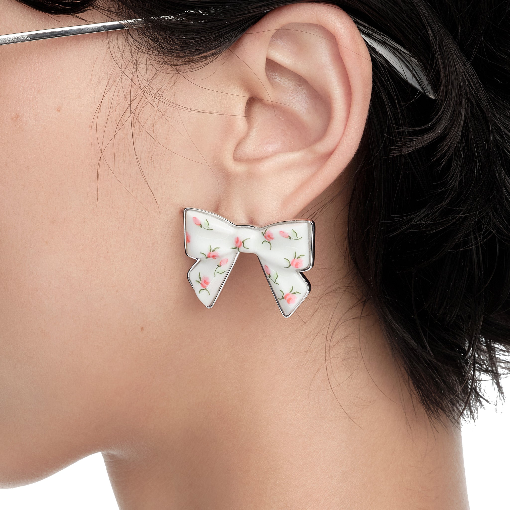 YVMIN X SHUSHUTONG / Ceramic Bowknot Earring