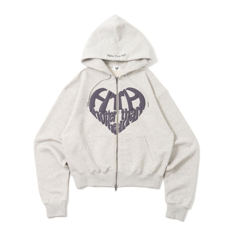 heart logo zip hoodie – YZ