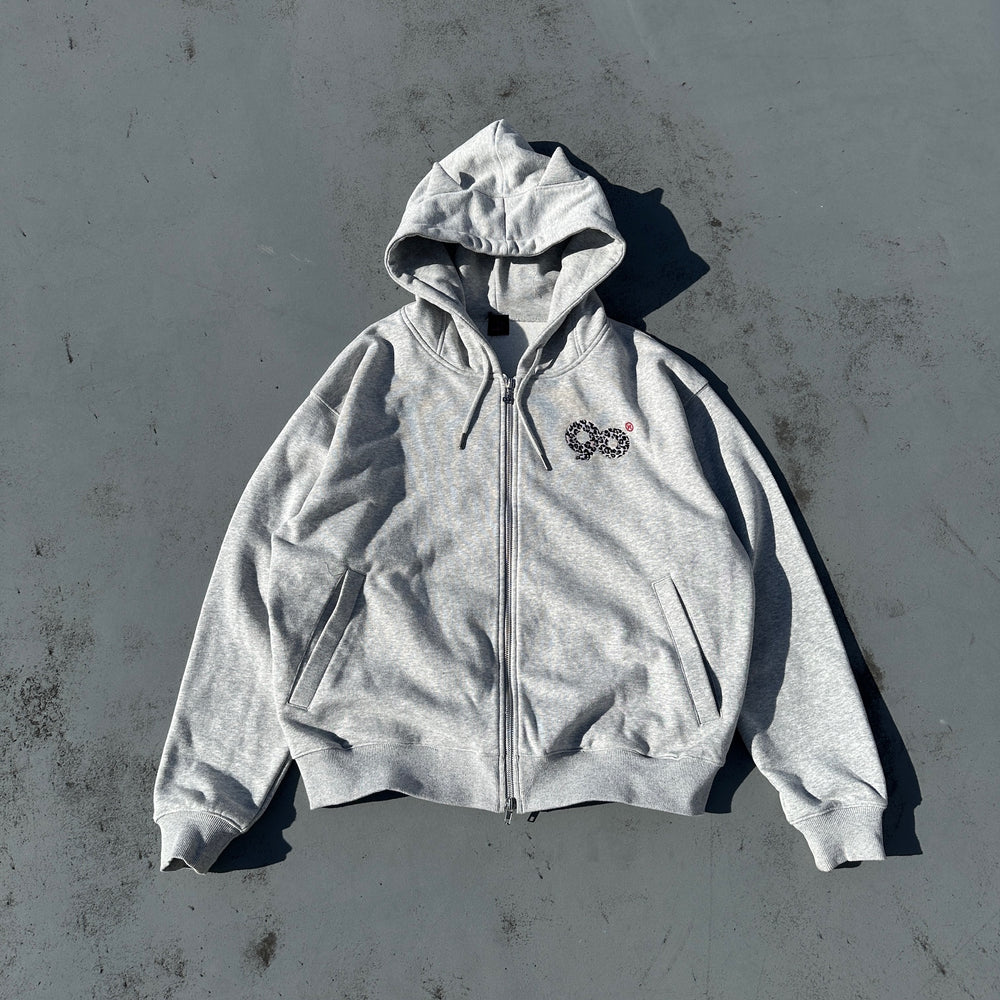 90 Logo Cat Ear Zip Hoodie【9090girl】 – YZ