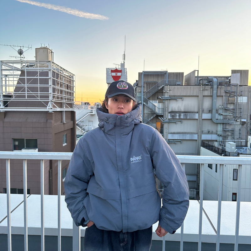 Space Logo Hooded Down Jacket – YZ