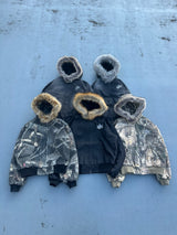 King Logo Slub Denim Far Zip Hoodie – YZ