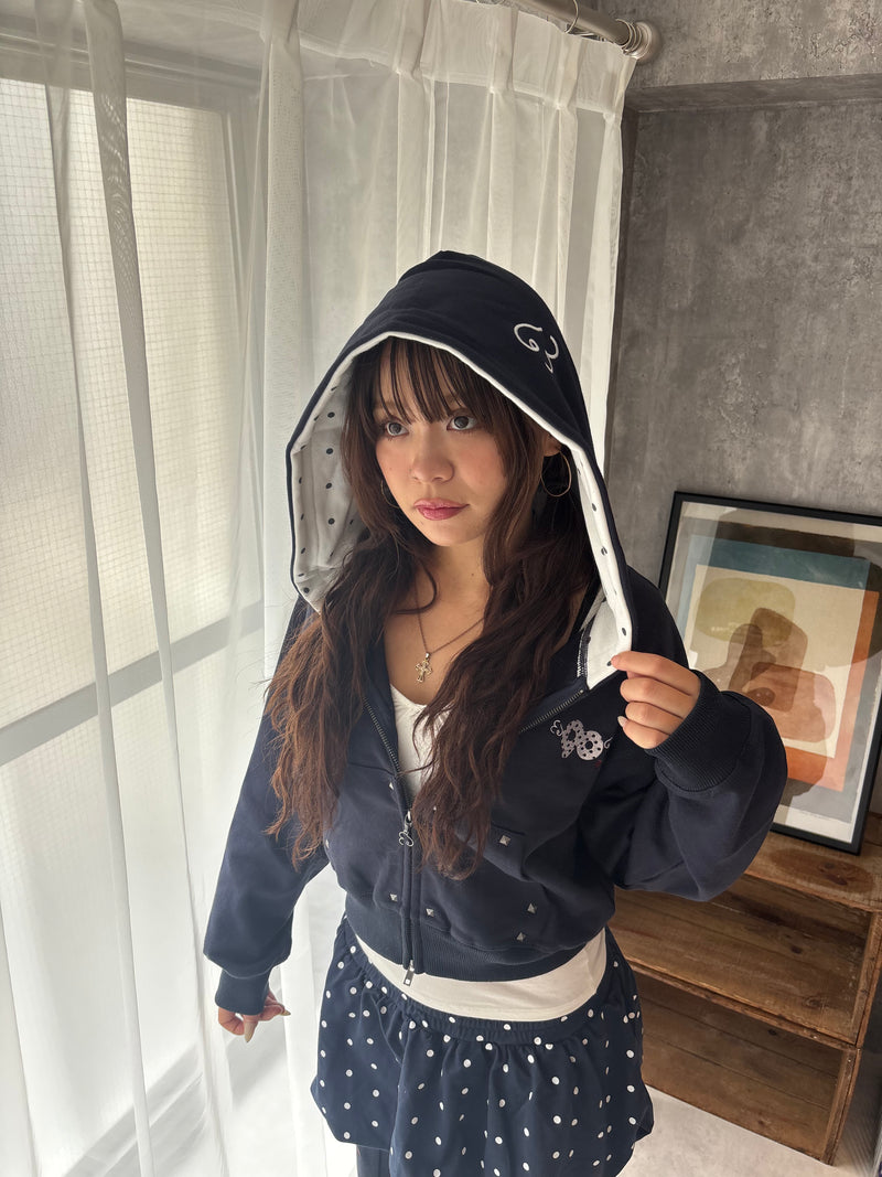 90 Logo Dot Zip Hoodie – YZ