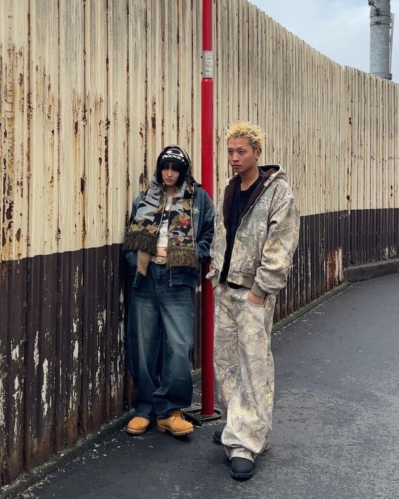 King Logo Slub Denim Zip Hoodie – YZ