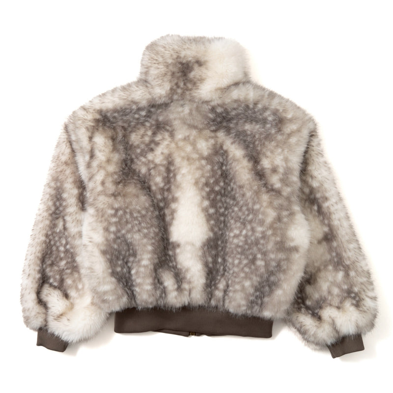 bambi fur zip jacket – YZ
