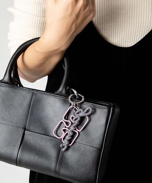 GANNI（ガニー） キーケース GANNI Ganni Strass Signature Keyring