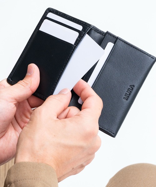 MURA（ムラ） 名刺入れ サフィアーノレザー 本革 名刺入れ メンズ