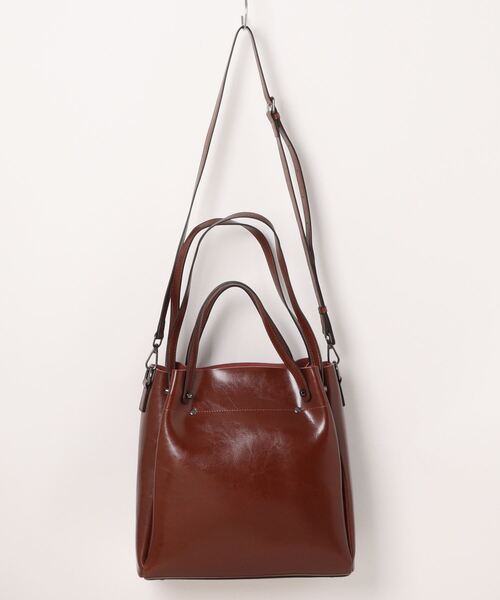 ハンドバッグ 「NiiNa」「高品質牛革」2wayソフトレザーワンハンドル