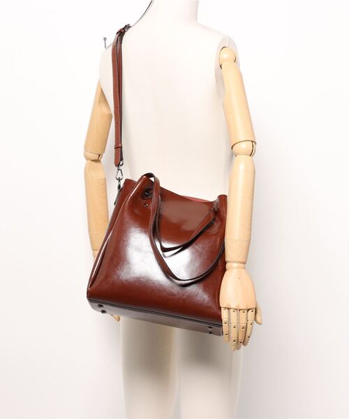 ハンドバッグ 「NiiNa」「高品質牛革」2wayソフトレザーワンハンドル