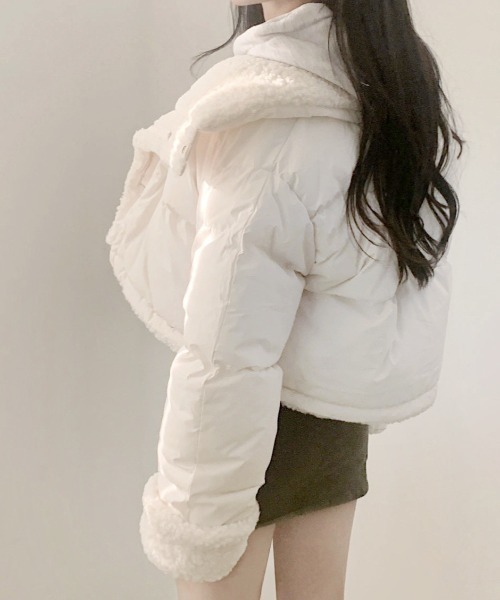 DIAVEL ダウンコート ダウンジャケット リバーシブルショート丈