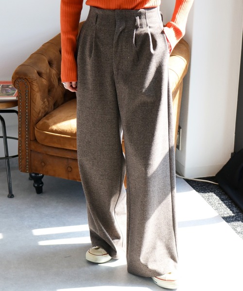 NEAT ワイドトラウザーズ ヴィンテージフォックスツイード サイズ48 9