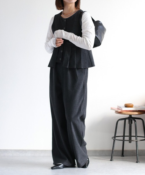 cepo（セポ） パンツ 「セットアップ対応」ツイードライクイージ