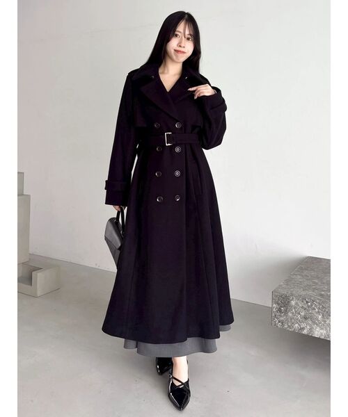 dazzlin（ダズリン） トレンチコート コート 2WAYカラーウールライク