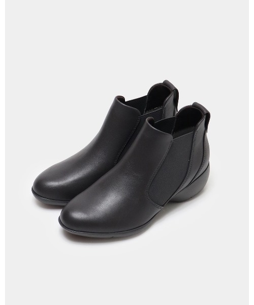 fitfit（フィットフィット） ブーツ レザーサイドゴアアンクルブーツ