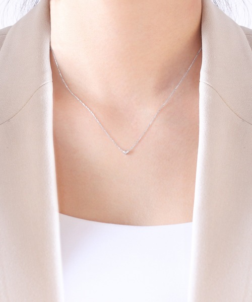 BLOOM（ブルーム） ネックレス K10 ホワイトゴールド ダイヤモンド