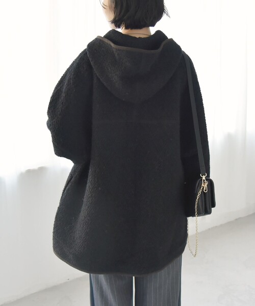 quaranciel コート アウター quaranciel: ループヤーン ダブルジップ