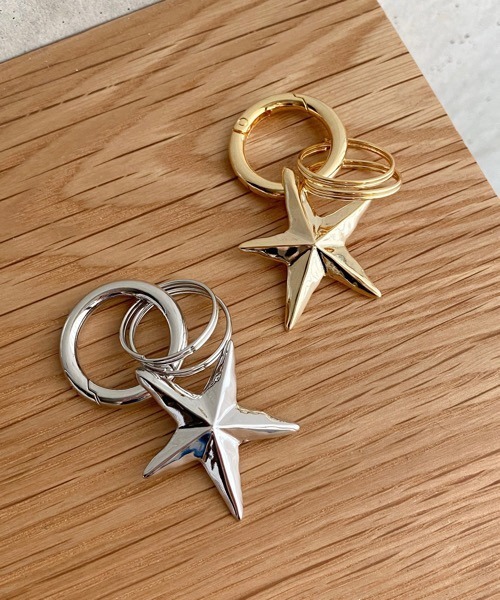 TONE（トネ） キーホルダー 「ECRu.」スター カラビナキーリング