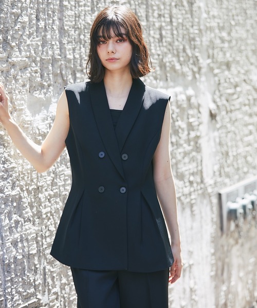 SMILE ORCHID（スマイルオーキッド） ベスト ジレ ダブルボタン付きV