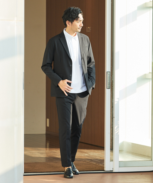 ABAHOUSE GRAY セットアップ 「上下2点セット」SOLOTEX マルチ